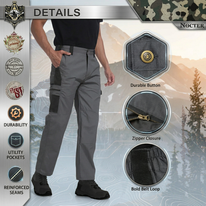 🔥LAST DAY 50% - Men's Outdoor Tactical Work Pants: Solid Color, Waterproof & Durable