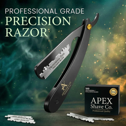 🔥Spring Sales 55% OFF - - Professional Straight Razor for Men - Barber Edge Kit (100 Blades Included)