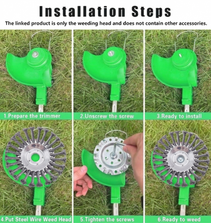 🔥LAST DAY 55% OFF 🔥 Indestructible Steel Wire Trimmer Head - Heavy Duty