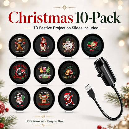 🎄👻 ✨Plug & Play HD Holiday Projector for Christmas & Halloween Decor