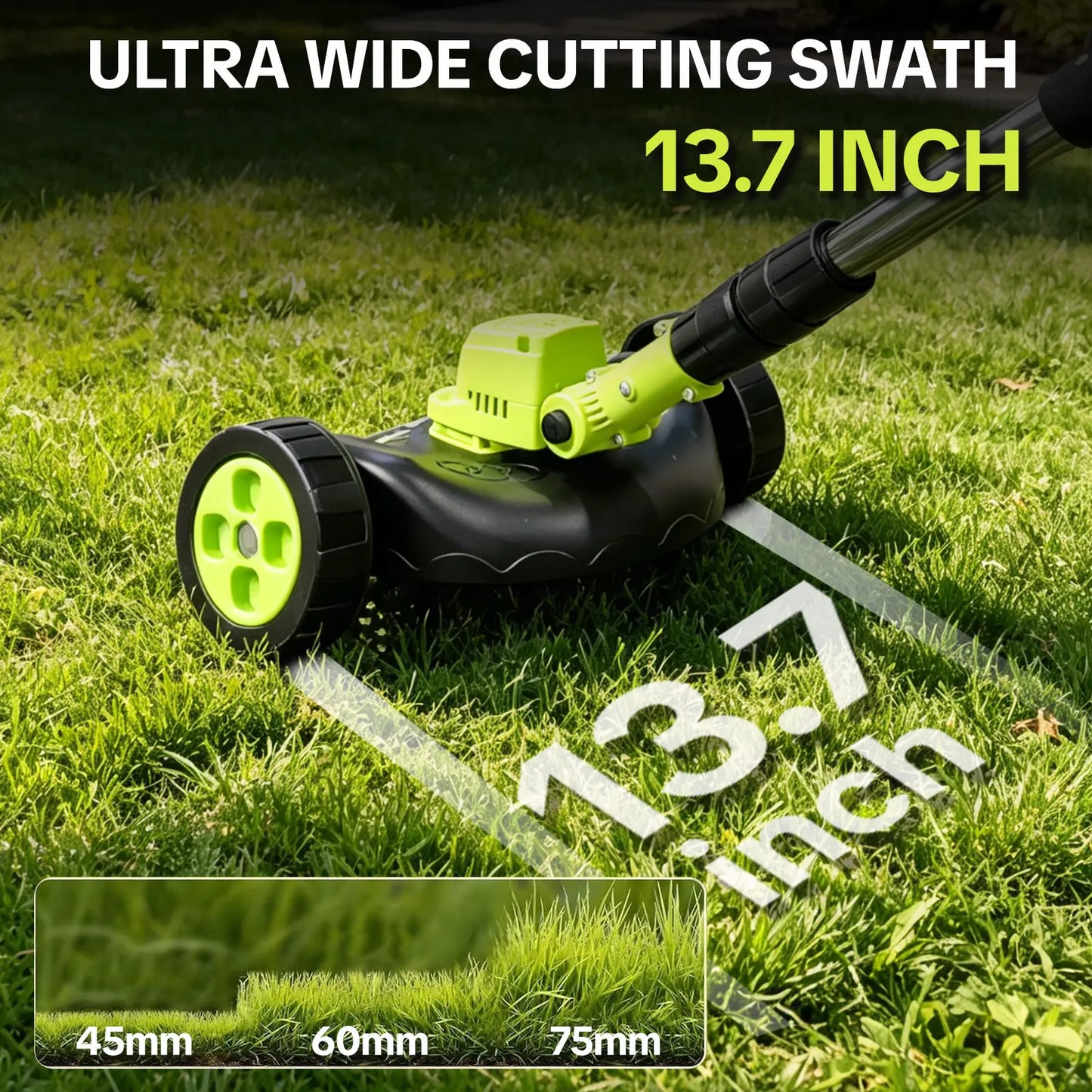 🌿 21V Cordless 3-in-1 Grass Trimmer – Edger & Mini Mower Kit