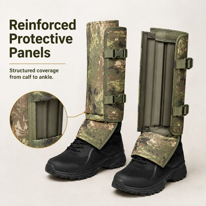 🐍 Snake Bite Protection Leg Gaiters | 🛡️ Heavy-Duty Puncture-Resistant Hunting Leg Guards