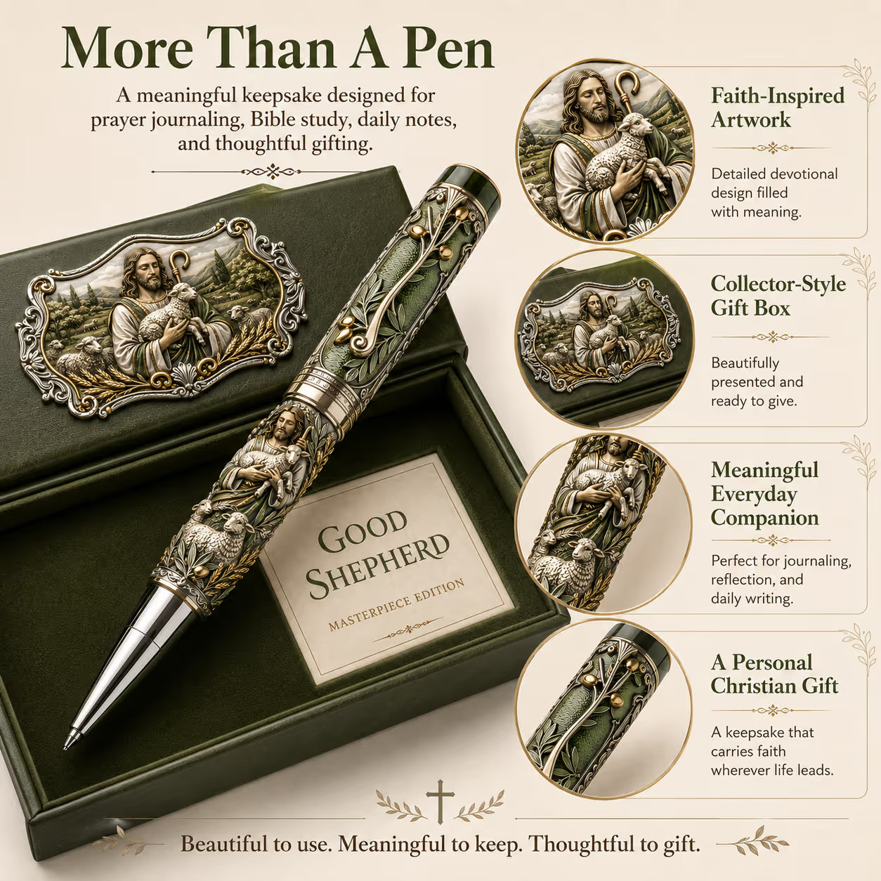 ✝️ Sacred Legacy Faith-Inspired Keepsake Pen Collection | 6 Devotional Designs for Prayer Journaling, Bible Study & Meaningful Christian Gifts 🖊️✨