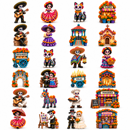 💀🎉 Pueblo del Día de Muertos 2026 — 24-Day Collectible Village Countdown