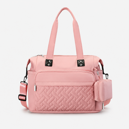 ✨ Chic Quilted Waterproof Large Capacity Travel & Lunch Tote Bag