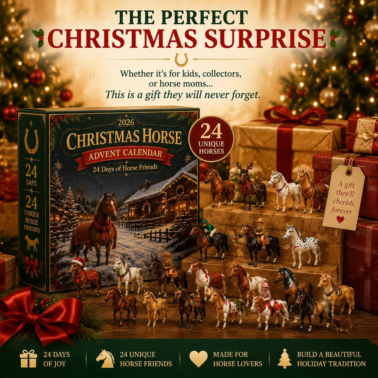 🔥🎁🐴 Christmas Horse Advent Calendar--24 Days of Horse Friends & Holiday Memories 🎄