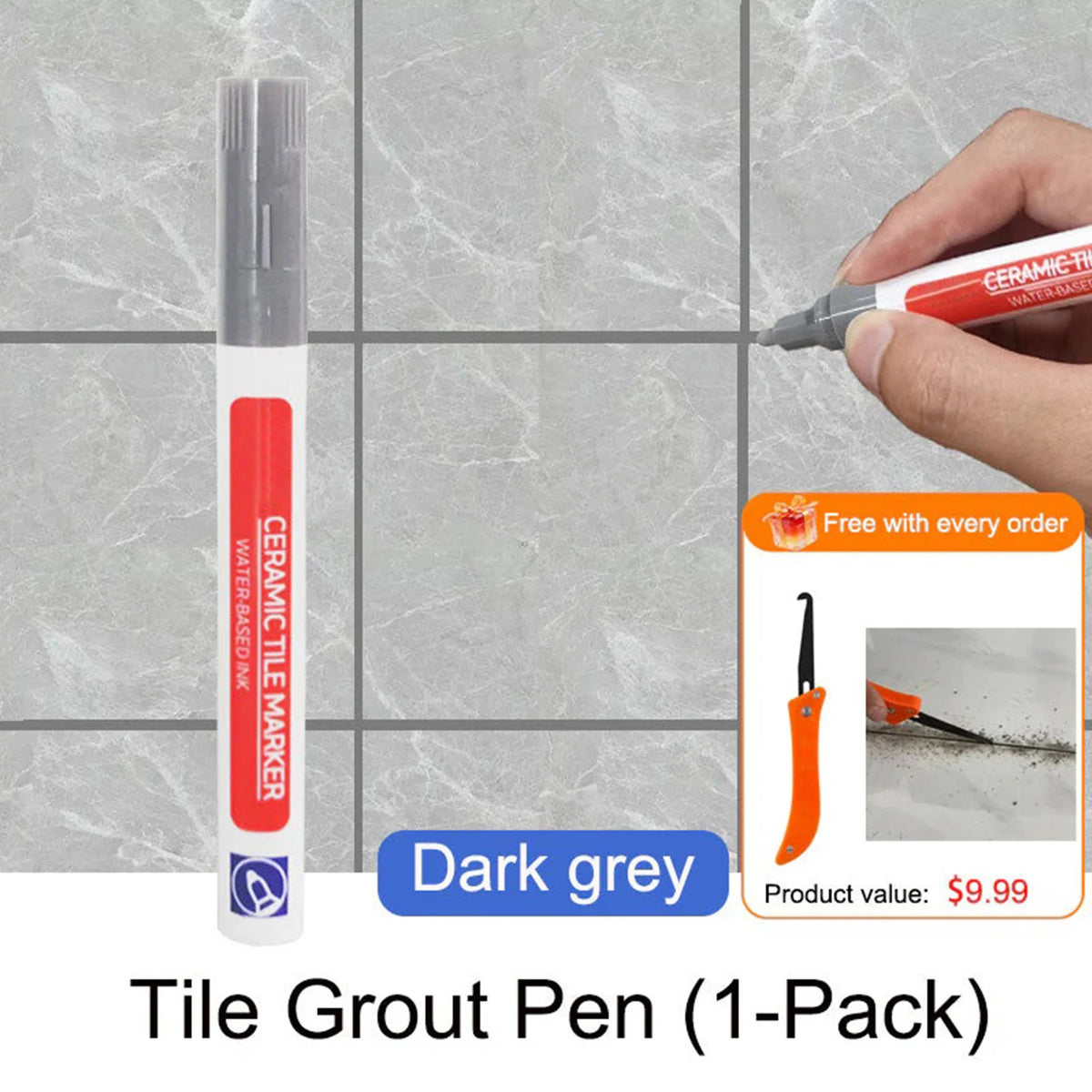 🔥 BUY 2 GET 1 FREE✨Anti-Mold Waterproof Tile Grout Pen