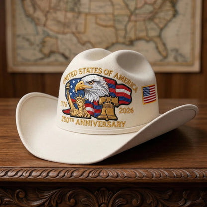 ⚡️Last Day 49% OFF - 250 Years Later — Still StandingTM Patriotic Cowboy Hat