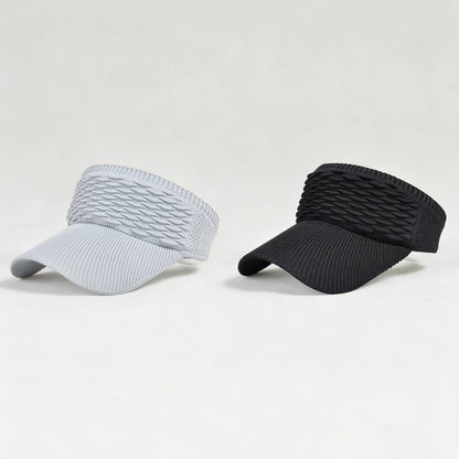 2-Pack Women’s Open-Top Breathable UV-Protection High-Ponytail Sun Visor