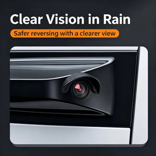 4pcs Car Rear‑View Camera Rain Shield, Soft PVC Sun Shade Cover, Waterproof Protector Hood for Reversing Backup Camera, Rain‑Proof Visor Accessory for Car Side & Rear Camera