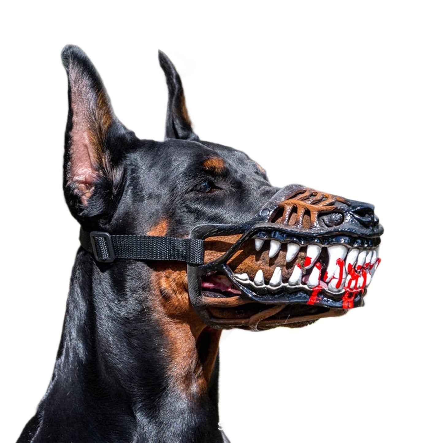 🐺 Halloween Monster Dog Costume Muzzle – Scary Latex Pet Party Accessory
