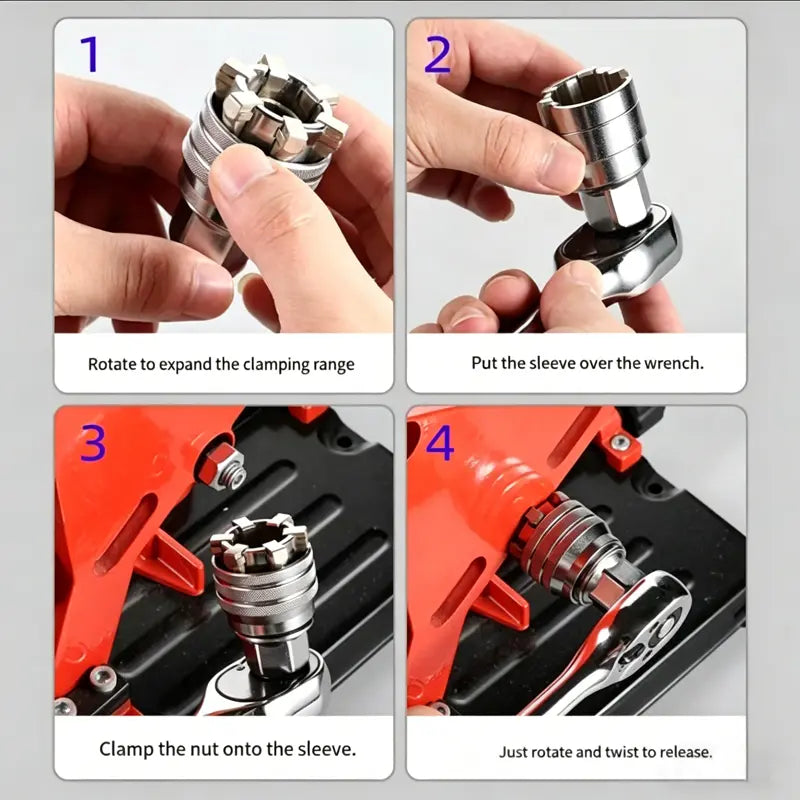 🛠️ Multi-function Universal Socket Wrench Tool