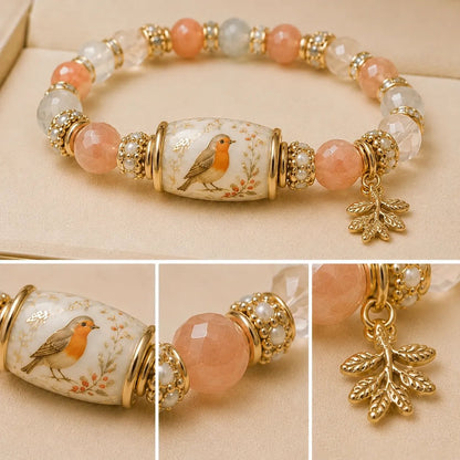 ❤ Cardinal Remembrance Bracelet – Meaningful Red Bead Keepsake Gift