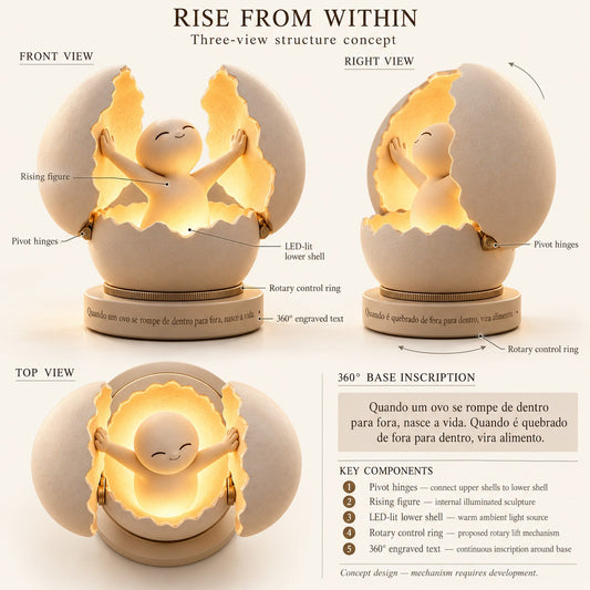 ✨ Rise From Within LED Lamp – A Gift with Meaning