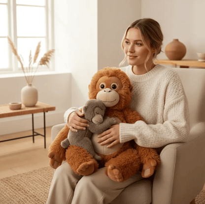 Mama Punch Monkey Plush Toy