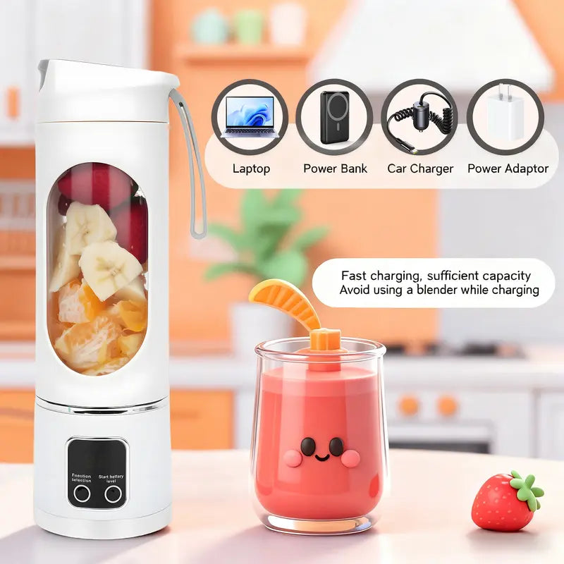 【💥Summer Sale Deals-50% OFF】Portable 15.22 Oz USB Rechargeable Personal Blender with LED Display🥤