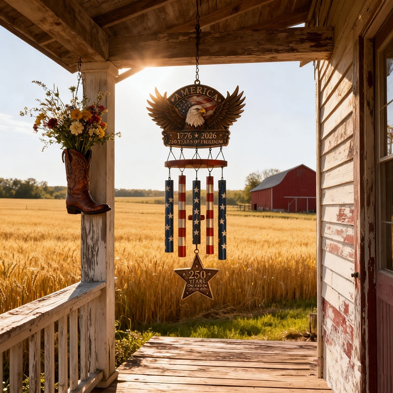 🇺🇸 250 Years of Freedom™ Commemorative Wind Chime | Limited Edition Patriotic Garden Decor 🦅