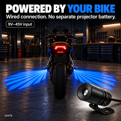 🪽✨ Motorcycle Angel Wings Projector Lights – Light Up Your Night Ride!
