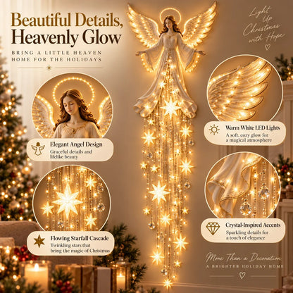 ✨ Angel Blessing Starfall Wall Light – Bring Heaven Home for Christmas