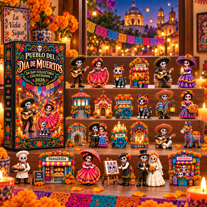 💀🎉 Pueblo del Día de Muertos 2026 — 24-Day Collectible Village Countdown