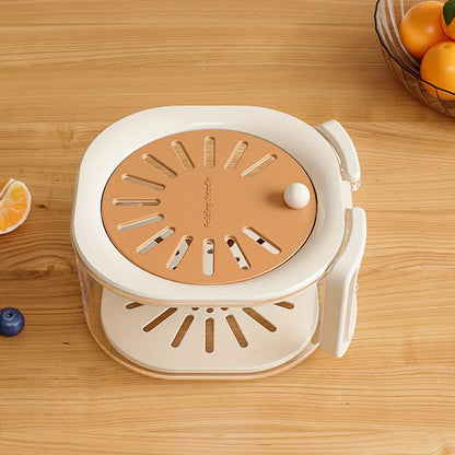 🍓 2-in-1 Fruit Wash & Storage Basket with Lid – Rinse, Drain & Keep Fresh