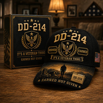 🔥LAST DAY 50% OFF - 🎖️DD-214 Served Earned Commemorative Cap(Breathable & Lightweight Comfort & Unisex Fit)