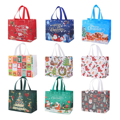 ??Christmas Early Discount 49% Off? Christmas Gift Bags Large Reusable Tote Bags