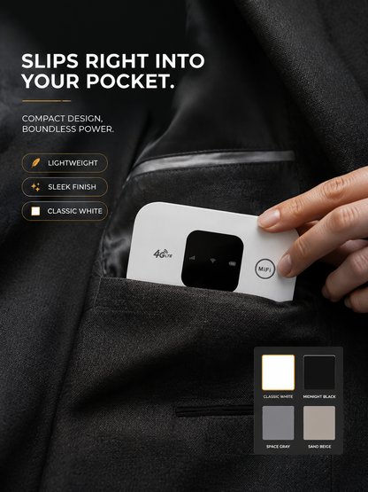 [Limited Time] Starlink-Powered Portable 5G Router — LIFETIME ZERO MONTHLY FEES, 100% Global Signal!