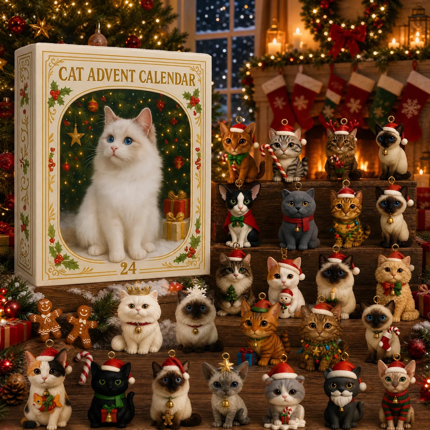 🌲Christmas Gift--Purrfect Christmas – 2D Cat Lovers Advent Calendar 2026