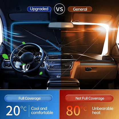 🔥Summer Sale 50% OFF! ✨Car Windshield Sun Shade Umbrella