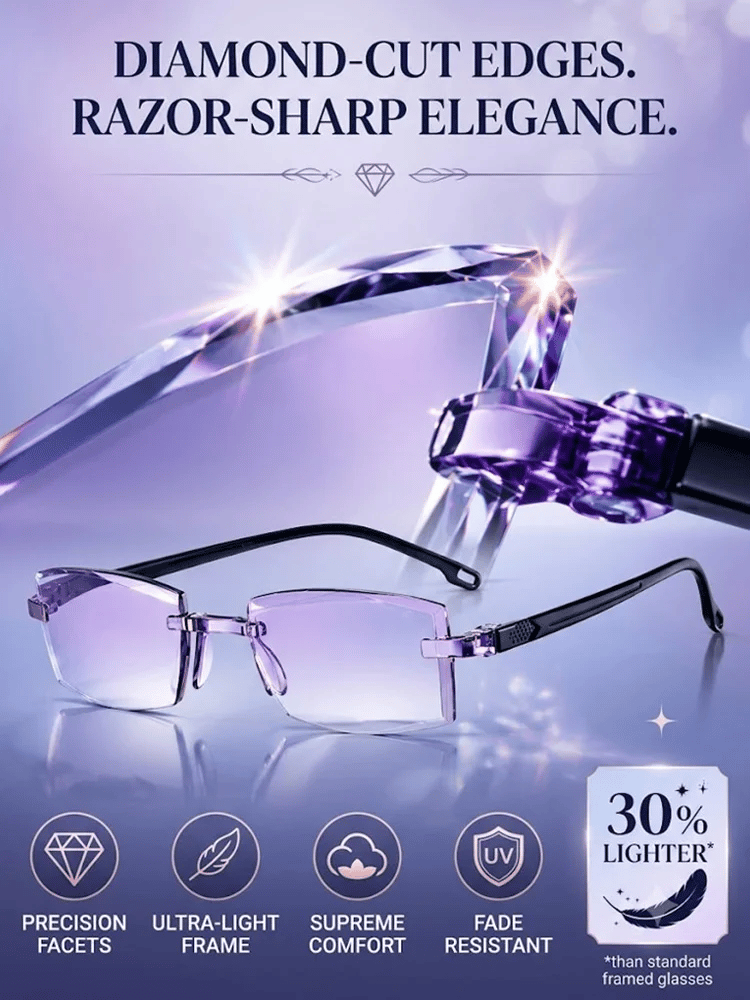 [Regain Your Youthful Vision] 🔥Smart Zoom Diamond-Cut Reading Glasses