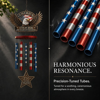 🇺🇸 250 Years of Freedom™ Commemorative Wind Chime | Limited Edition Patriotic Garden Decor 🦅