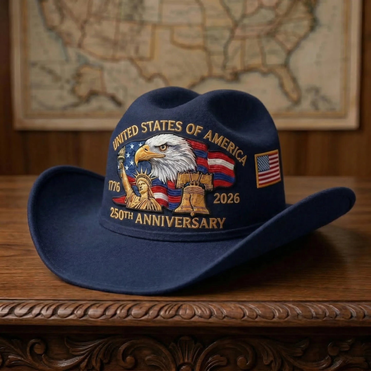 ⚡️Last Day 49% OFF - 250 Years Later — Still StandingTM Patriotic Cowboy Hat