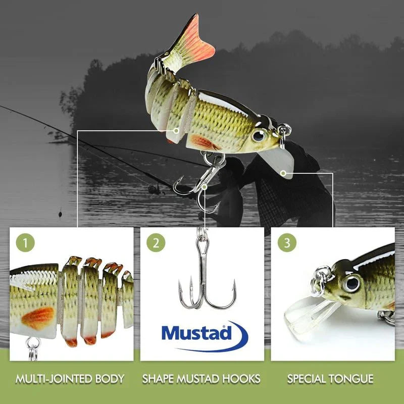 🐟Lifelike Fishing Lures for Freshwater and Saltwate