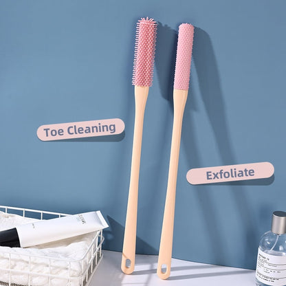🦶 Long-Handle Toe Gap Cleaning Brush – Soft Exfoliating Foot Scrubber 🧼