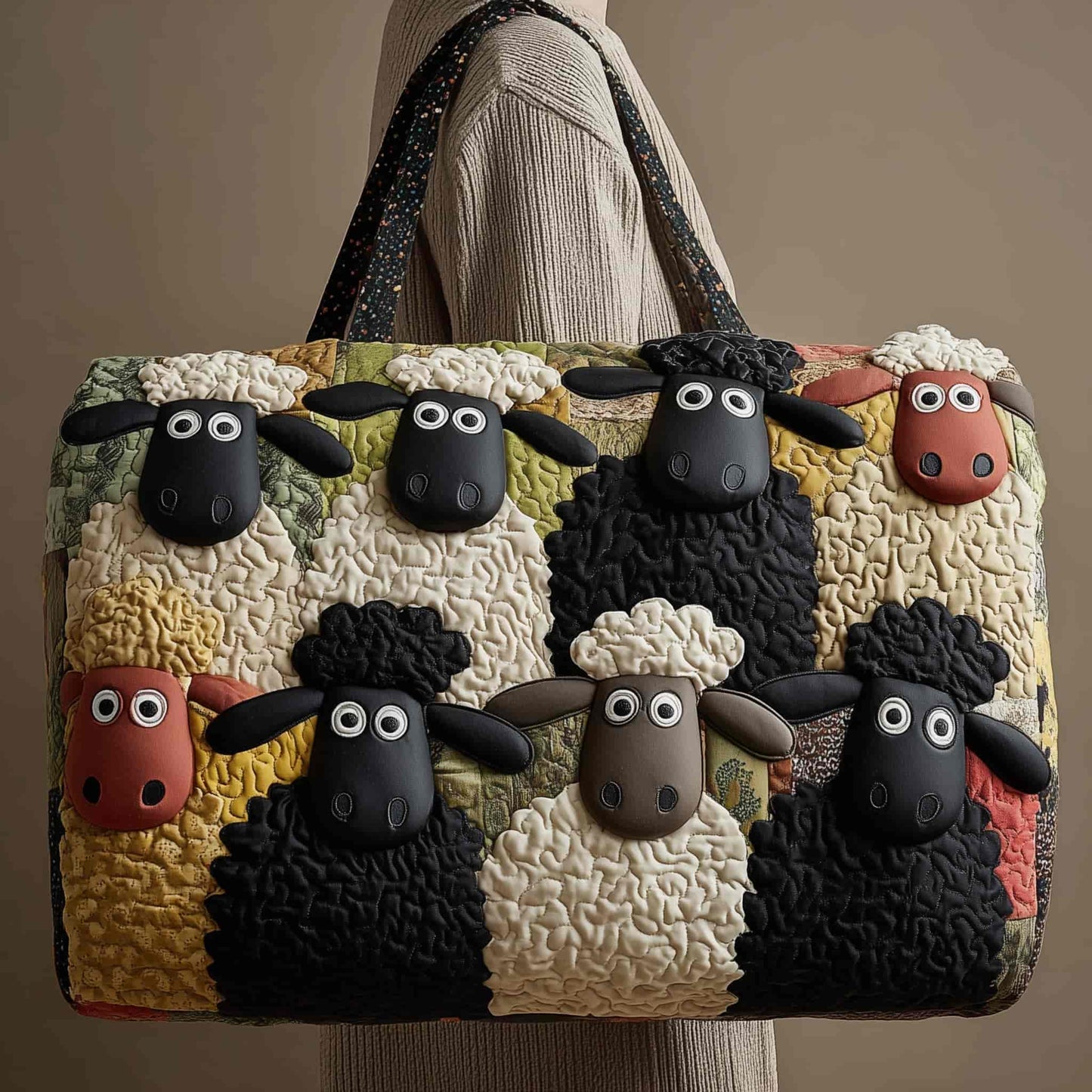 Funky Sheep Quilted Duffle Bag GFTONL5151