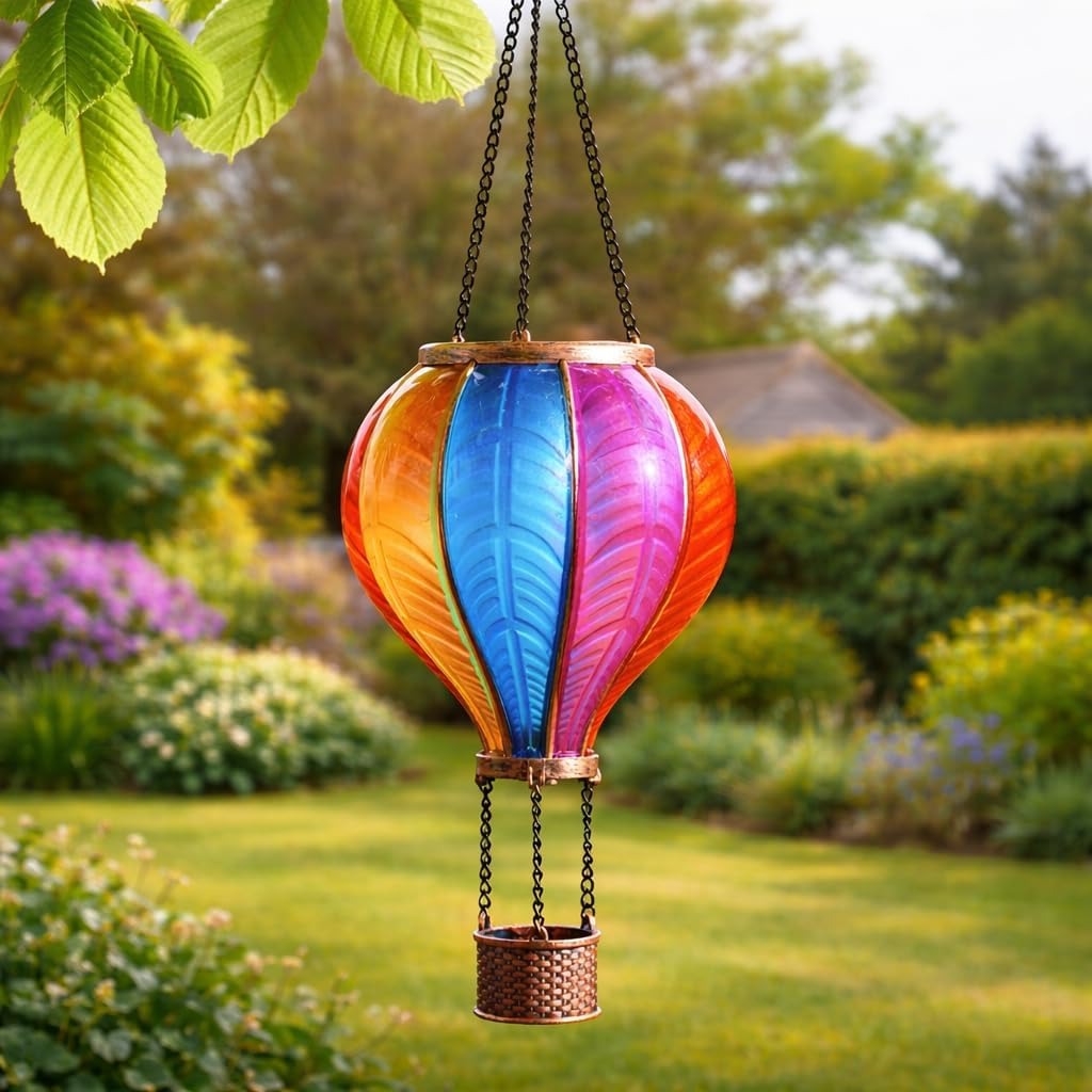 🎁 Last Day Promotion 49% OFF 🔥Solar Cool Flame XL Hanging Rainbow Balloon Lantern