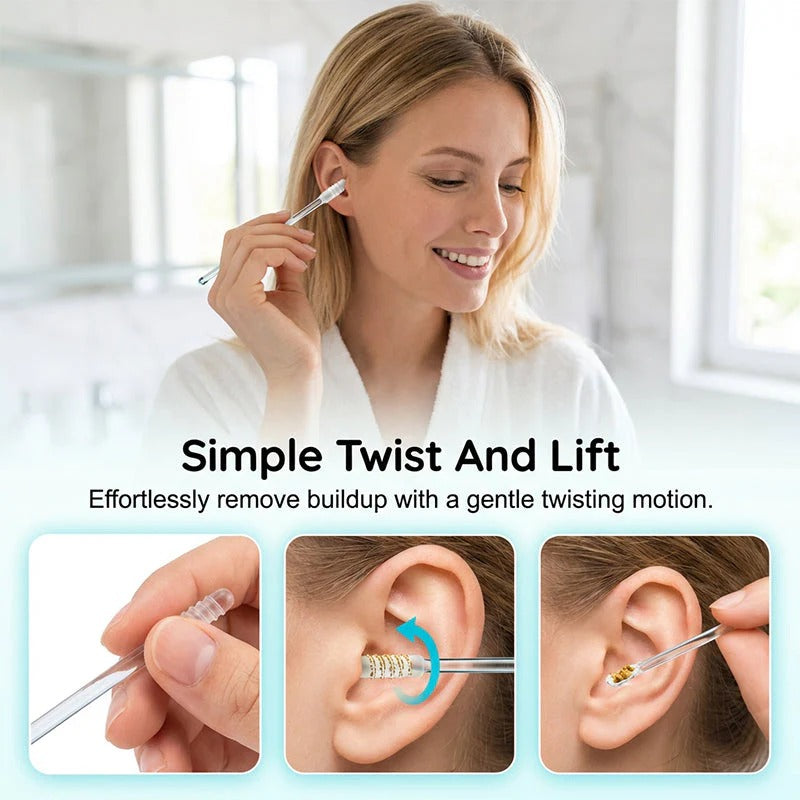 💦 Sticky Ear Cleaning Sticks – Gentle Visible Earwax Pickup👂