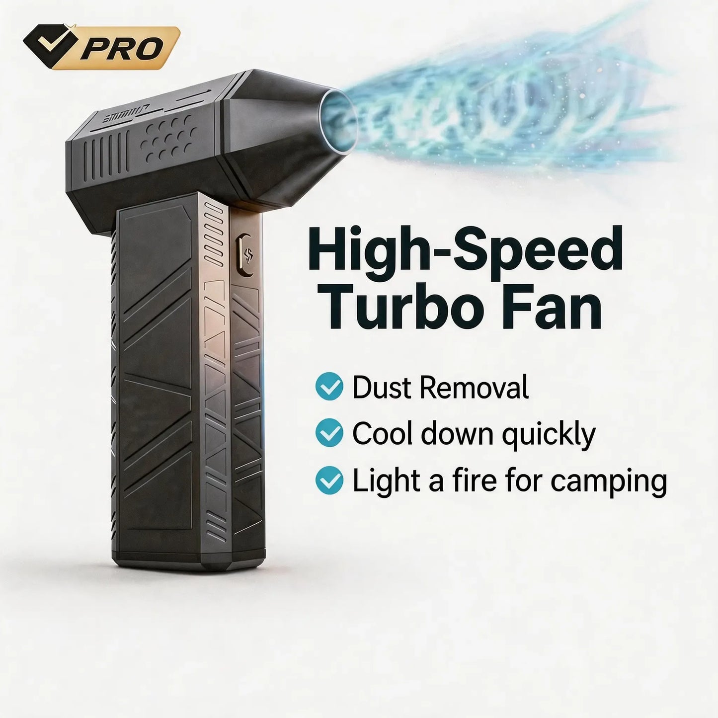 🚀130,000 RPM🔥 Ultimate Fire Starting Turbo Fan 🏕️ Fire • 🍂 Blow • 🚗 Clean