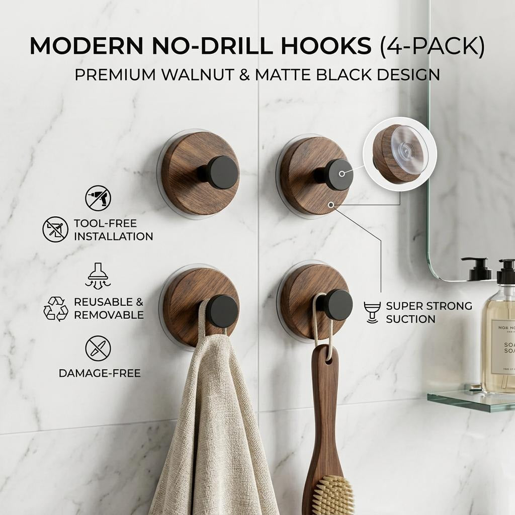 🥳2026 HOT SALE💞50K+ SOLD!✨No-Drill Heavy Duty Wood Hooks