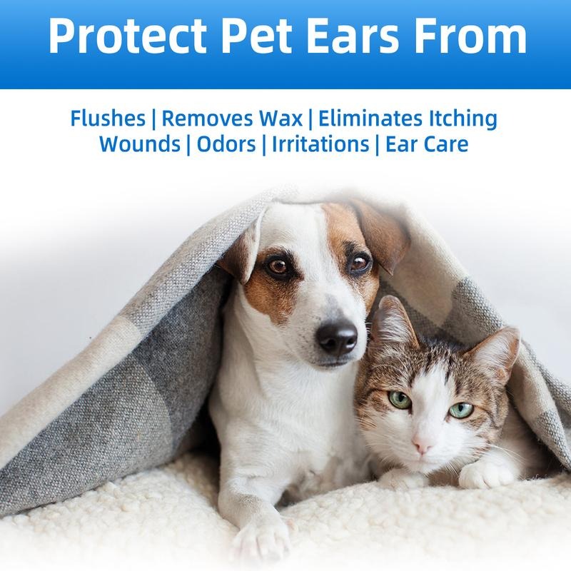 Gentle Pet Ear Wash | Odor-Free Cleaning for Dogs & Cats🌿