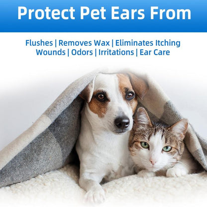 Gentle Pet Ear Wash | Odor-Free Cleaning for Dogs & Cats🌿
