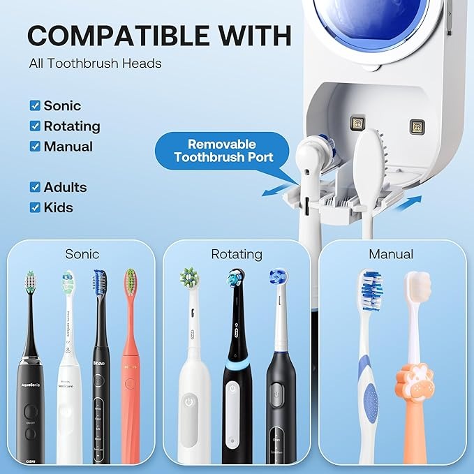 💥LAST DAY SALE 49% OFF💥Infrared Sensor Toothbrush Sanitizer Holder