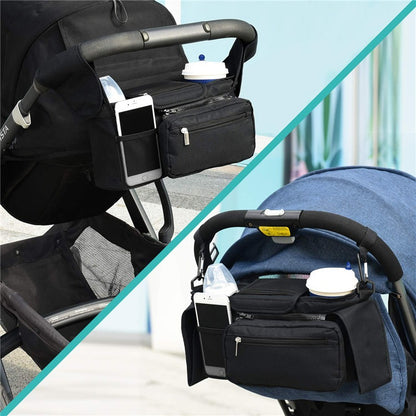 🏆Last Day 50% OFF💥Universal Stroller Organizer - Insulated Dual Cup Holders