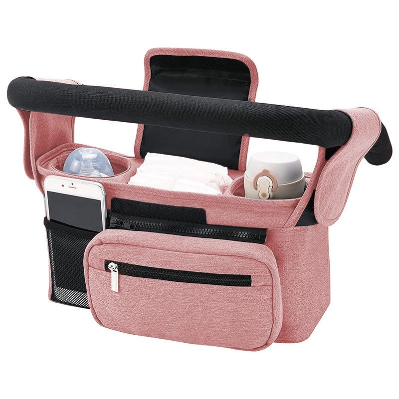 🏆Last Day 50% OFF💥Universal Stroller Organizer - Insulated Dual Cup Holders