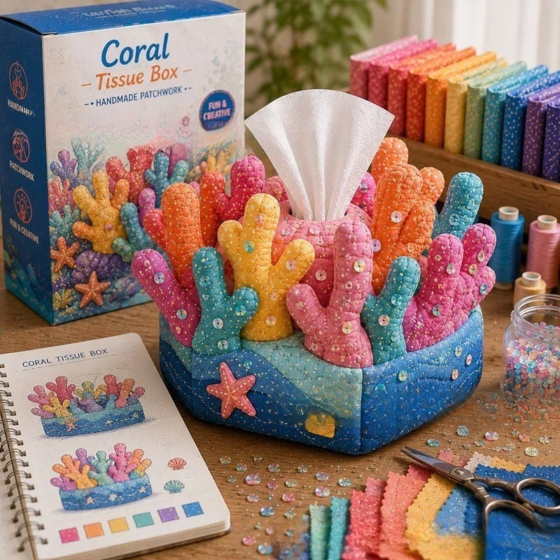 🌟 Crafty Critters DIY Tissue Box Kit – Fun Animal & Ocean Friends!