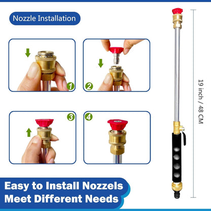 🔥Last Day Sale 49% OFF🔥Jet Nozzle Power Washer for Garden Hose