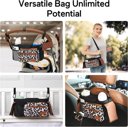 🏆Last Day 50% OFF💥Universal Stroller Organizer - Insulated Dual Cup Holders