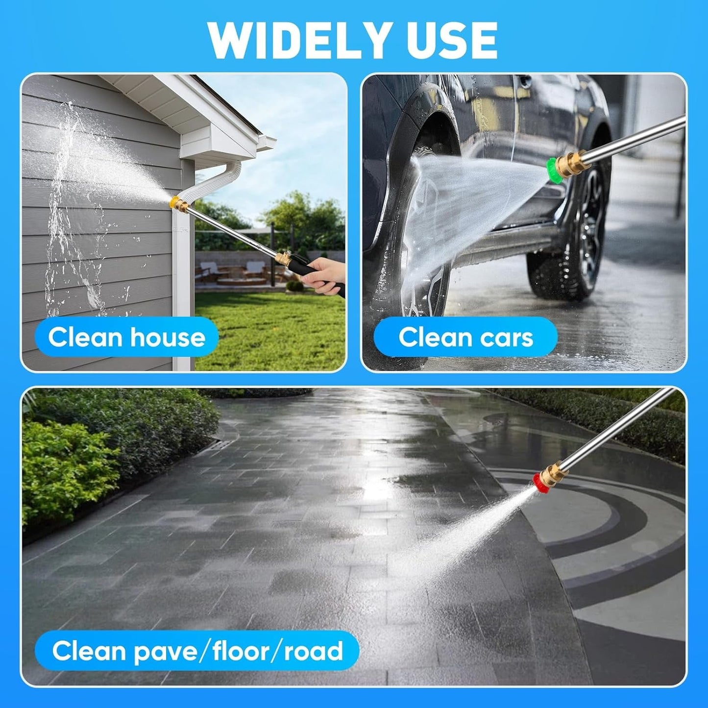 🔥Last Day Sale 49% OFF🔥Jet Nozzle Power Washer for Garden Hose