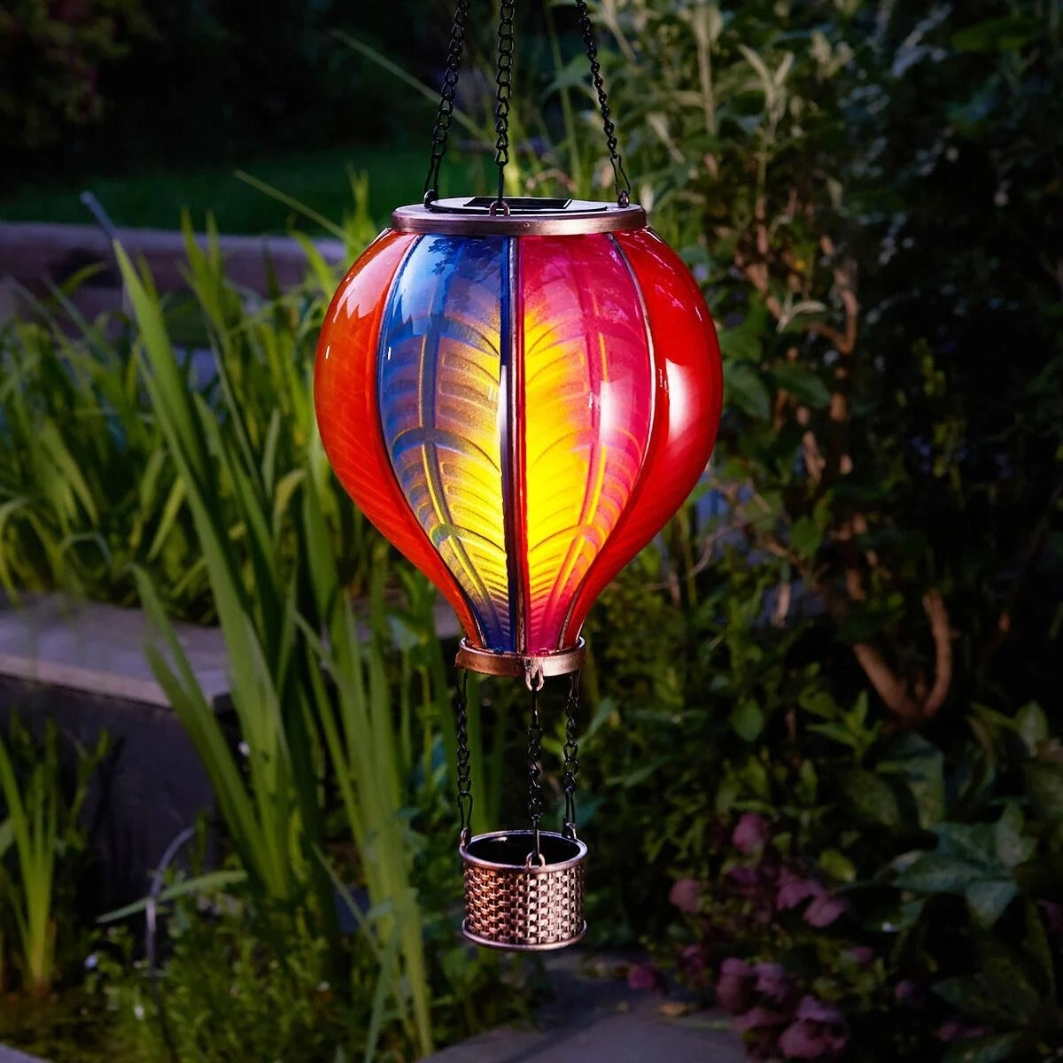 🎁 Last Day Promotion 49% OFF 🔥Solar Cool Flame XL Hanging Rainbow Balloon Lantern